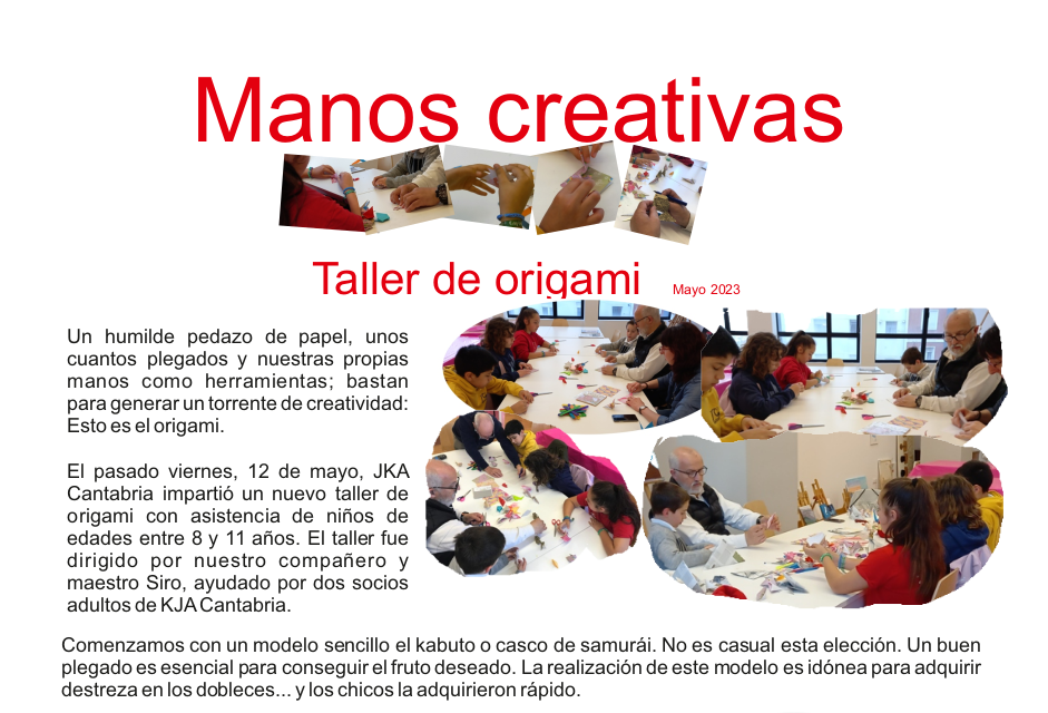 Crónica Taller de Origami